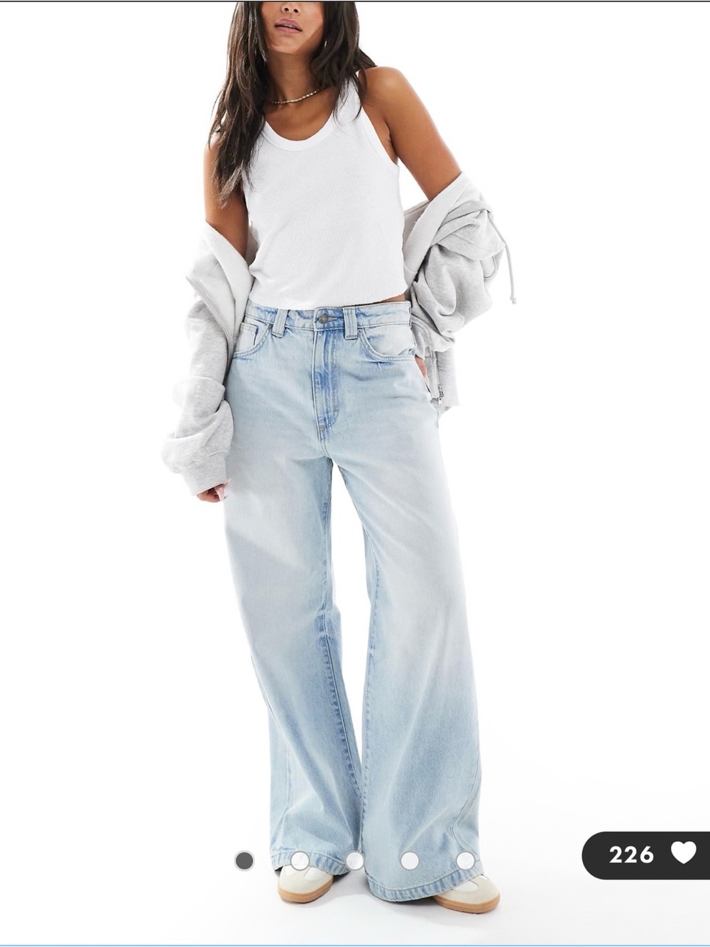 Cotton on super baggy Light Blue Women's Jeans – Casual Low-Rise Style